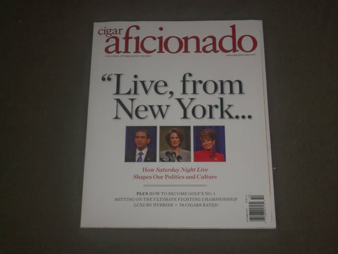 2011 SEPTEMBER/OCTOBER CIGAR AFICIONADO MAGAZINE - LIVE, FROM NY COVER - B 4533