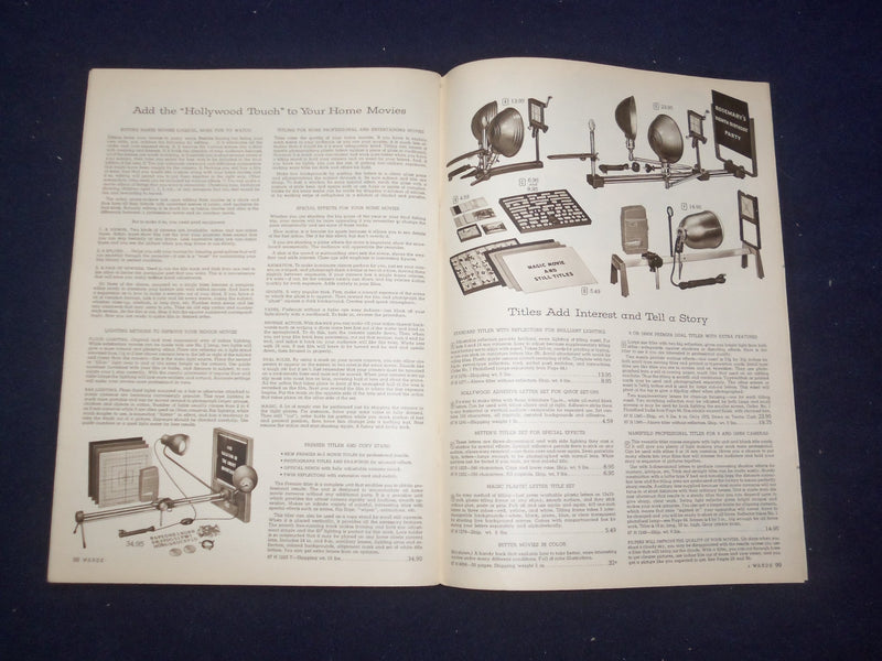 1956 MONTGOMERY WARD PHOTOGRAPHIC BOOK CATALOG - SOFTCOVER - J 9306