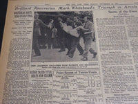 1937 SEPTEMBER 12 NEW YORK TIMES SPORTS SECTION- BUDGE BRATS VON CRAMM - NT 7007