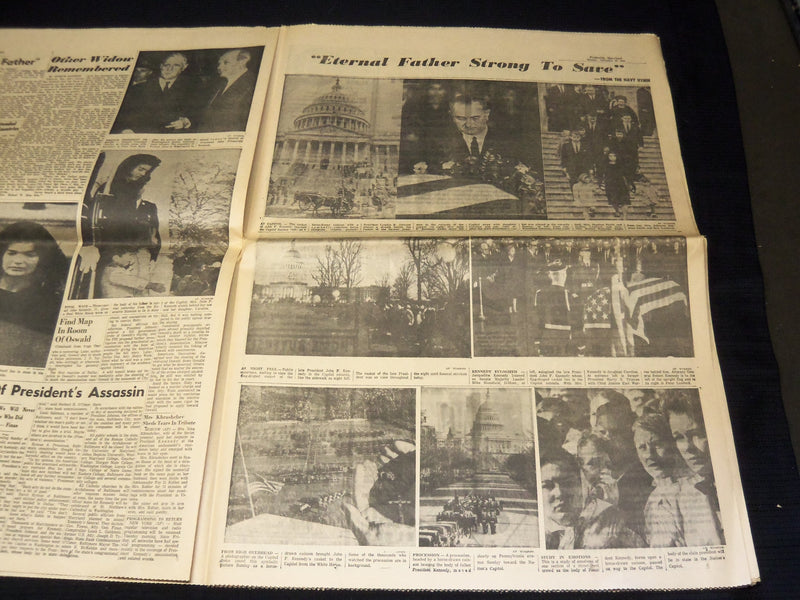 1963 NOVEMBER 25 THE NEWS - NATION BIDS SAD FAREWELL TO KENNEDY - NP 1847V