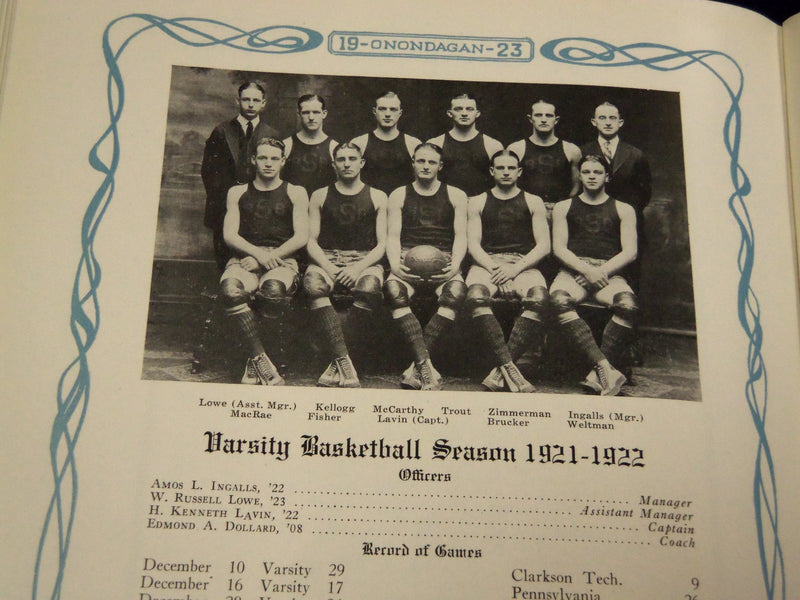 1923 THE ONONDAGAN SYRACUSE UNIVERSITY YEARBOOK - NEW YORK - PHOTOS - YB 764