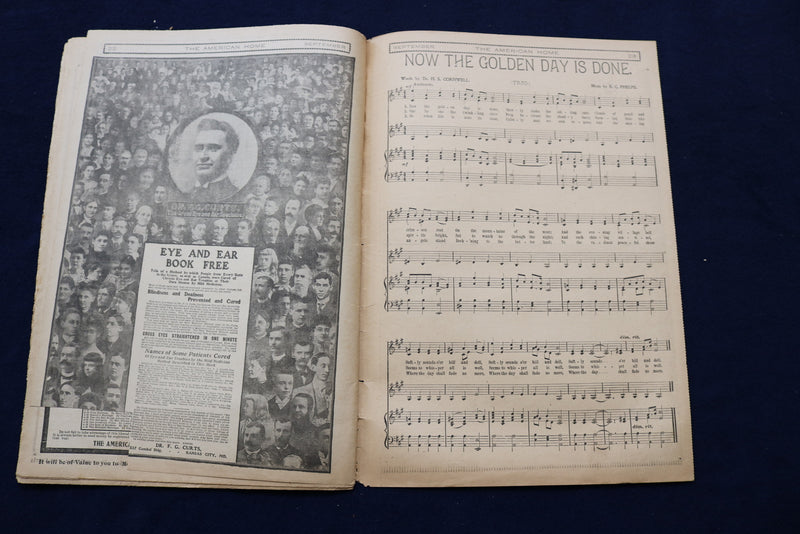 1905 SEPTEMBER THE AMERICAN HOME NEWSPAPER - NICE ILLUSTRATED COVER - NP 8680