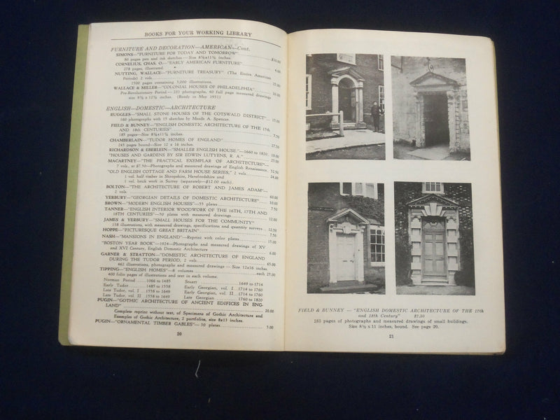 1931 BOOKS FOR YOUR WORKING LIBRARY CATALOG - J 6478