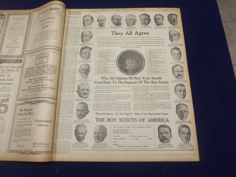 1920 NOVEMBER 6 NEW YORK TIMES - CAPRENTIER SIGNS TO MEET DEMPSEY - NT 8446