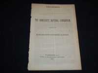 1852 DEMOCRATIC NATIONAL CONVENTION PROCEEDINGS - MASSCHUSETTS ELECTION - J 9002