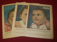 1936 THE BOSTON POST SUNDAY MAGAZINE SECTION LOT OF 3 - DIONNE QUINTS - NP 3801