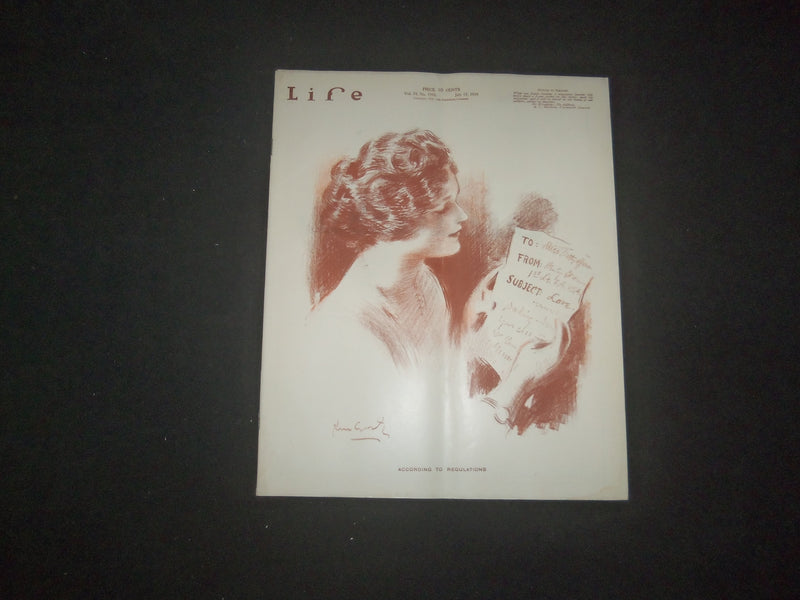 1919 JULY 17 LIFE MAGAZINE - ACCORDING TO REGULATIONS - L 769K