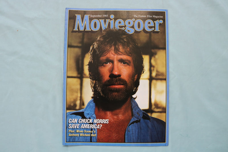 1985 SEPTEMBER MOVIEGOER MAGAZINE - CHUCK NORRIS COVER - E 19835