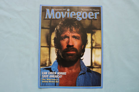 1985 SEPTEMBER MOVIEGOER MAGAZINE - CHUCK NORRIS COVER - E 19835