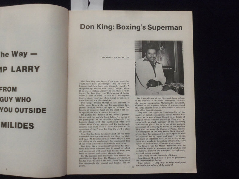 1976 JANUARY 29 LEGIGH VALLEY HONORS SPORTSMAN LARRY HOLMES PROGRAM - K 160