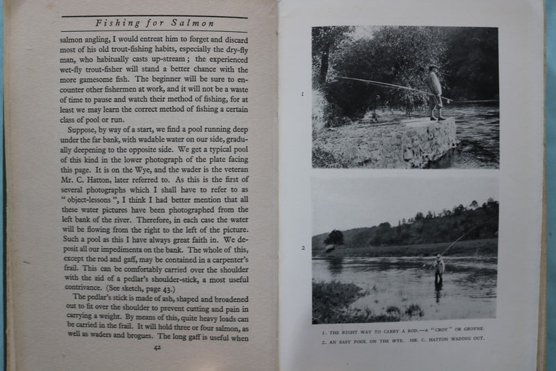 1929 FISHING FOR SALMON HARDCOVER BOOK BY CYRIL D. MARSON - KD 9694