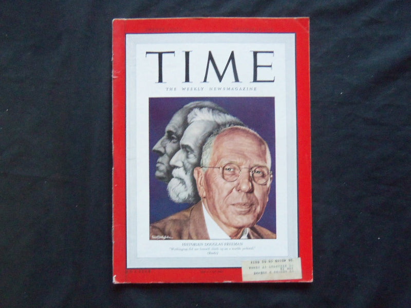 1948 OCTOBER 18 TIME MAGAZINE - HISTORIAN DOUGLAS FREEMAN - T 1144