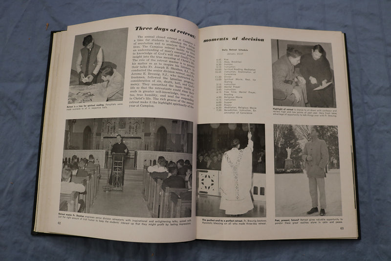 1960 KNIGHT CAMPION JESUIT HIGH SCHOOL YEARBOOK - PRAIRIE DU CHIEN, WI - YB 3399