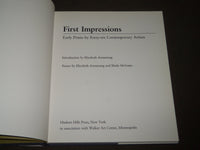 1989 FIRST IMPRESSIONS EARLY PRINTS BY 46 ARTISTS HARDCOVER CATALOG - I 1725