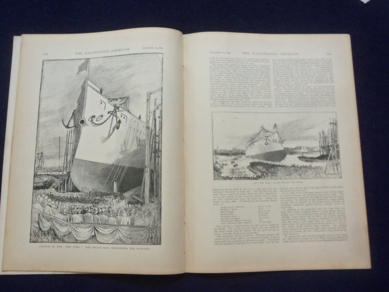 1891 DECEMBER 19 THE ILLUSTRATED AMERICAN MAGAZINE -MISS MATTIE MITCHELI- J 9726