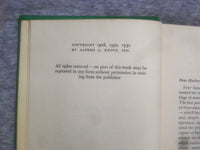 1931 THE CARE AND FEEDING OF ADULTS BY LOGAN CLENDENING, MD - KD 2758A