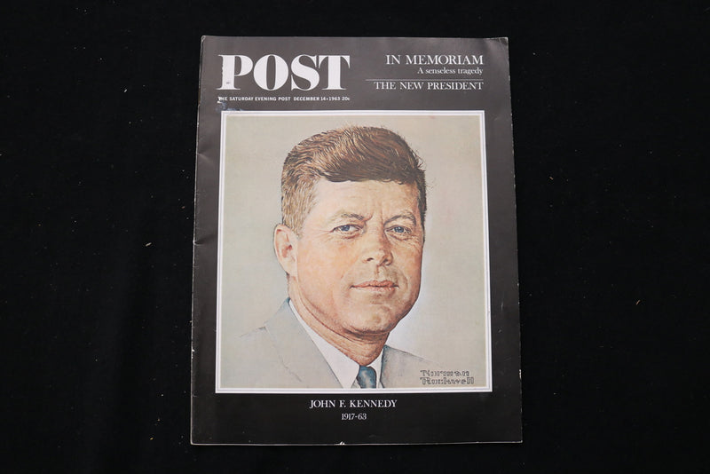 1963 DEC 14 THE SATURDAY EVENING POST MAGAZINE - JOHN F. KENNEDY COVER - E 10074