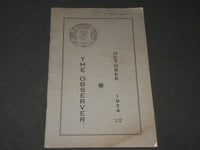 1924 OCTOBER THE OBSERVER ANSONA HIGH SCHOOL MAGAZINE - CONNECTICUT - J 2803