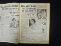 1936 AUGUST 23 NY SUNDAY MIRROR - BEAUTY'S MURDERER SENTENCED TO HANG - NP 2325