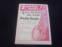 1935 MAY 18 RADIO GUIDE MAGAZINE - GETRUDE NIESEN ILLUSTRATED COVER - SP 9517B