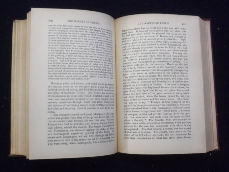 1900'S THE MAKERS OF VENICE HARDCOVER BOOK BY MRS. OLIPHANT - KD 8470
