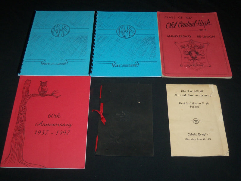 1930-2007 ROCKFORD SENIOR HIGH SCHOOL EPHEMERA LOT OF 12 - ILLINOIS - O 215