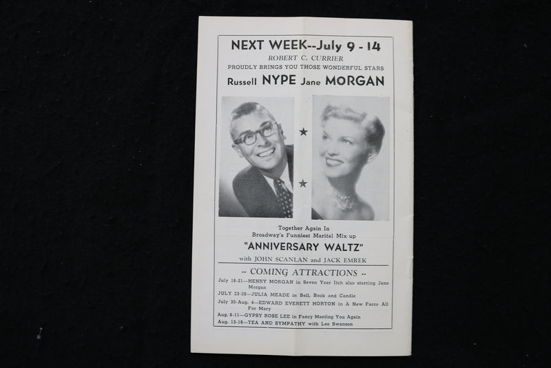 1956 JULY THE CHALK GARDEN PROGRAM - LILLIAN & DOROTHY GISH - K 1802
