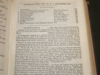 1844 AUGUST 10-OCTOBER 26 LITTELL'S LIVING AGE BOUND VOLUME NO. 2 - KD 4545
