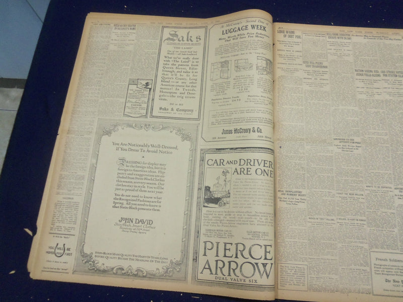 1920 APRIL 27 NEW YORK TIMES - REX BEACH HOUSE BURNS IN NEW JERSEY - NT 8292