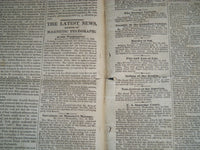 1858 DECEMBER 24 & 30 NEW YORK TRIBUNE NEWSPAPER LOT OF 2 - NP 4171