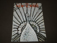 1960 NOVEMBER 26 NEW YORKER MAGAZINE FRONT COVER ONLY - THANKSGIVING ART DECO