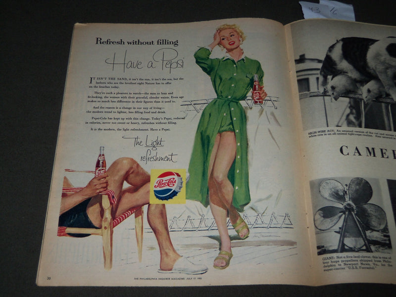 1955 JUL 17 PHILADELPHIA INQUIRER TODAY MAGAZINE NATURE'S SUMMER REGALIA- J 3034
