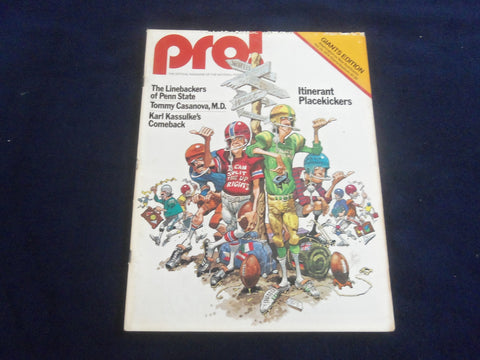 1980 AUGUST 9 PRO MAGAZINE - NY GIANTS VS. PITTSBURGH STEELERS - SP 4714X