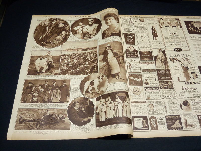 1922 MARCH 26 NEW YORK TIMES PICTURE SECTION NO. 4 & 5 - QUEEN MARY - NT 8874