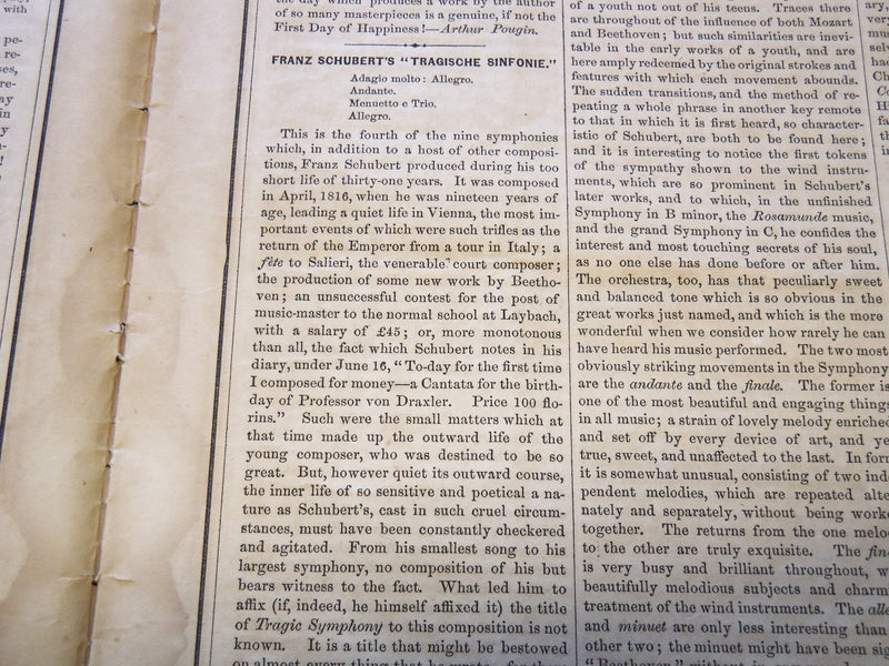 1868 JULY UNITED STATES MUSICAL REVIEW NEWSPAPER - NEW YORK - NP 5828