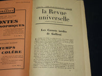 1932 APRIL-DECEMBER LA REVUE UNIVERSELLE FRENCH MAGAZINE LOT OF 18 - WR 263