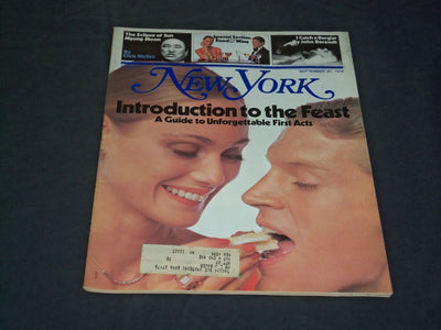 1976 SEPTEMBER 27 NEW YORK MAGAZINE - INTRODUCTION TO THE FEAST - SP 3852