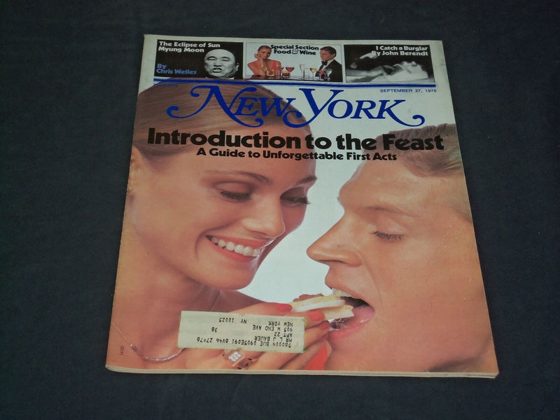 1976 SEPTEMBER 27 NEW YORK MAGAZINE - INTRODUCTION TO THE FEAST - SP 3852