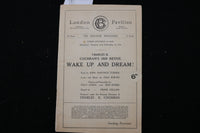 1929 WAKE UP AND DREAM! MAGAZINE PROGRAM - LONDON PAVILION - K 2453