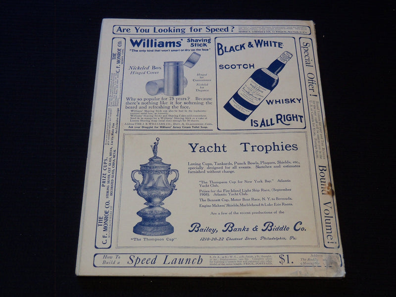 1908 OCTOBER THE RUDDER MAGAZINE - GREAT PHOTOS - SP 3253J