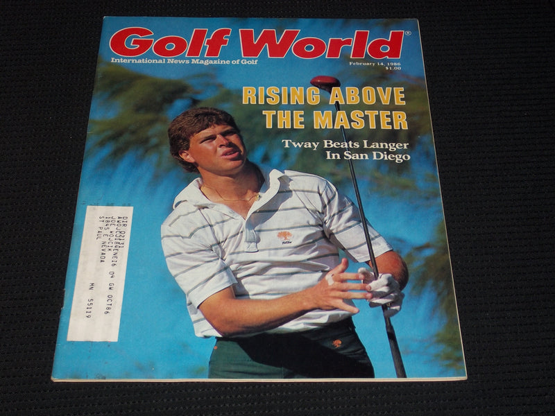 1986 FEBRUARY 14 GOLF WORLD MAGAZINE - BOB TWAY FRONT COVER - E 5572A