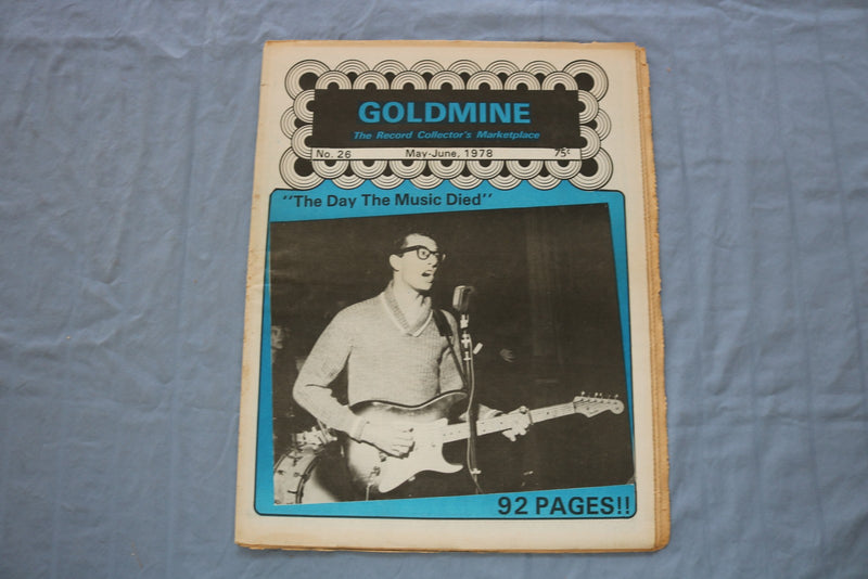 1978 MAY-JUNE GOLDMINE MAGAZINE - BUDDY HOLLY COVER - E 26459