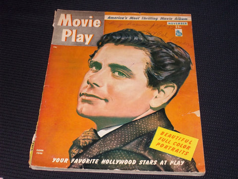 1946 NOVEMBER MOVIE PLAY MAGAZINE - GLENN FORD FRONT COVER - E 14215