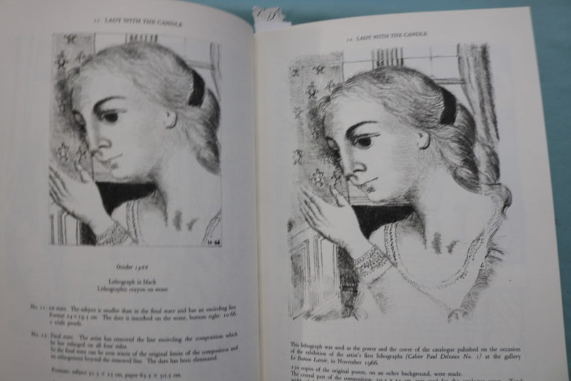 1976 PAUL DELVAUX GRAPHIC WORK HARDCOVER BOOK - KD 9712