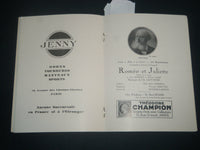 1930 ACADEMIE NATIONALE DE MUSIQUE DANSE PROGRAM - ROMEO ET JULIETTE - J 4215