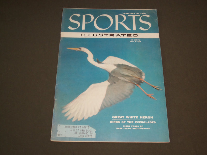 1956 FEBRUARY 20 SPORTS ILLUSTRATED MAGAZINE - GREAT WHITE HERON - SP 8775