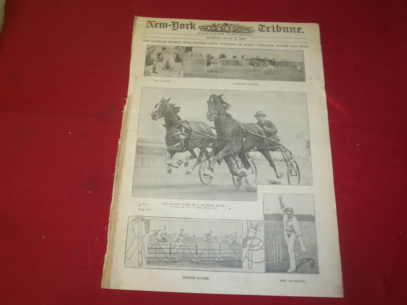 1904 JULY 3 NEW YORK TRIBUNE ILLUSTRATED SUPPLEMENT NEWSPAPER - JULY 4 - NP 3660