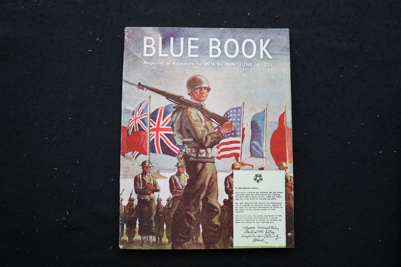 1945 JUNE BLUE BOOK MAGAZINE - HERBERT MORTON STOOPS COVER - E 10279