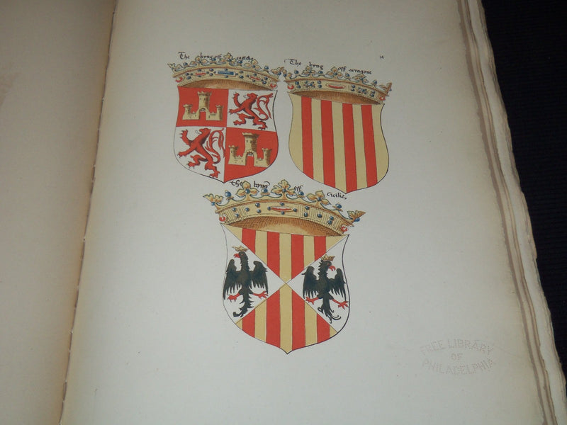 1878 SIR DAVID LYNDSAY HERALDIC MANUSCRIPT FACSIMILE VOLUME - DAVID LAING- Z 263