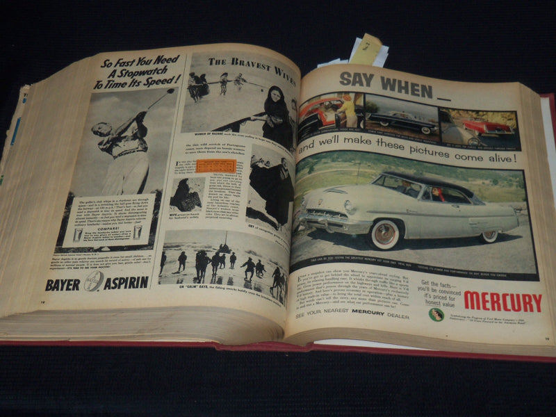 1953 JAN-JUN NEW YORK HERALD TRIBUNE THIS WEEK MAGAZINE BOUND VOLUME - KD 5862C